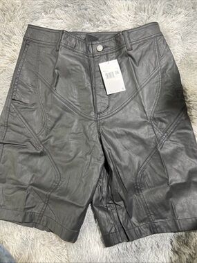 Jordan x Cactus Jack Waxed Shorts Standard Fit Sz 32 Bk #DZ5477-010 Travis Scott